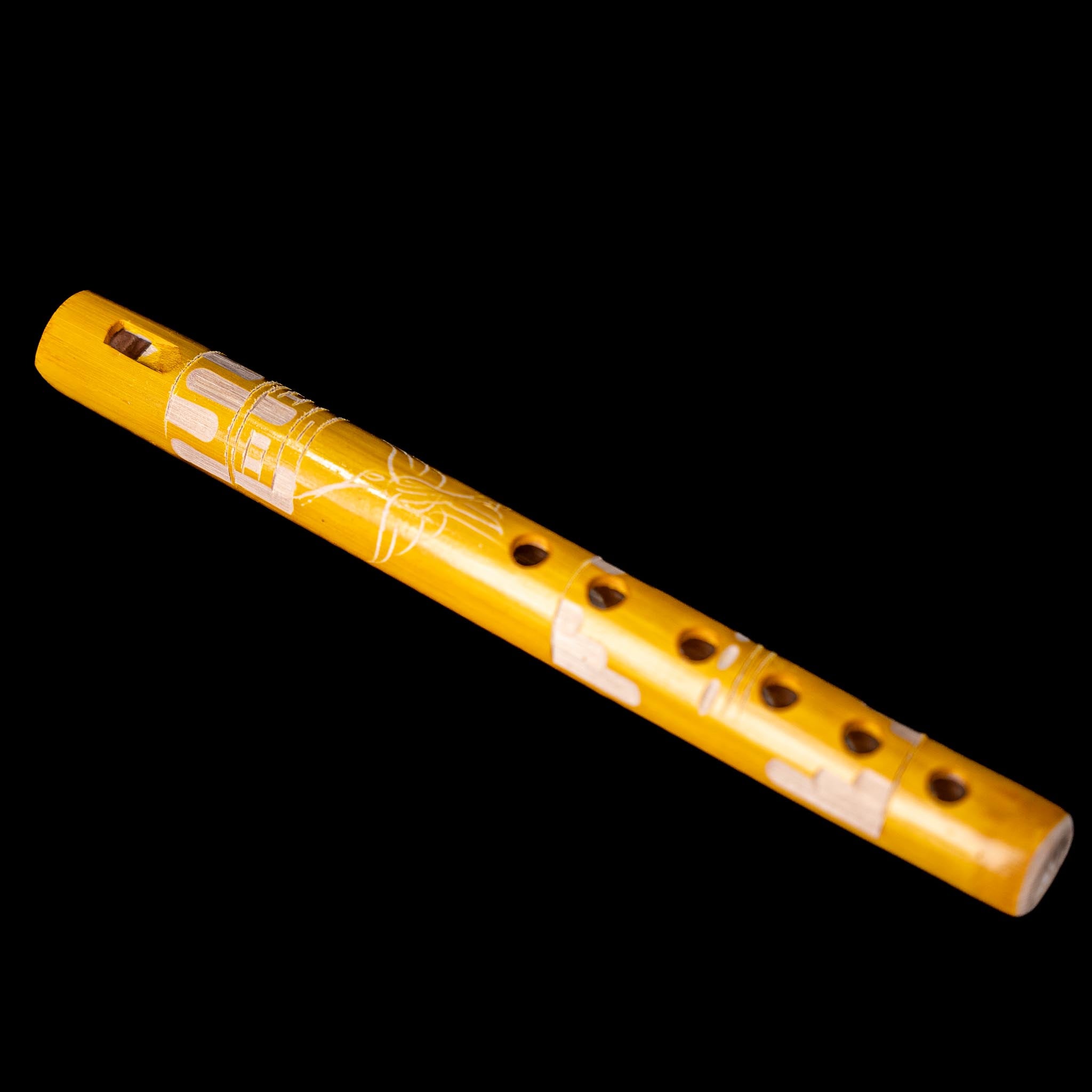 Colorful Hand-Painted Bamboo Flutes – Andean Musical Tradition