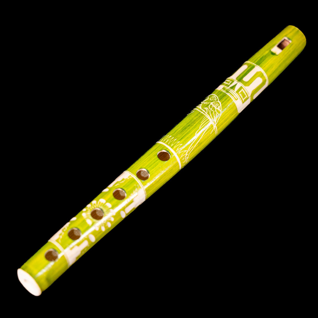 Colorful Hand-Painted Bamboo Flutes – Andean Musical Tradition