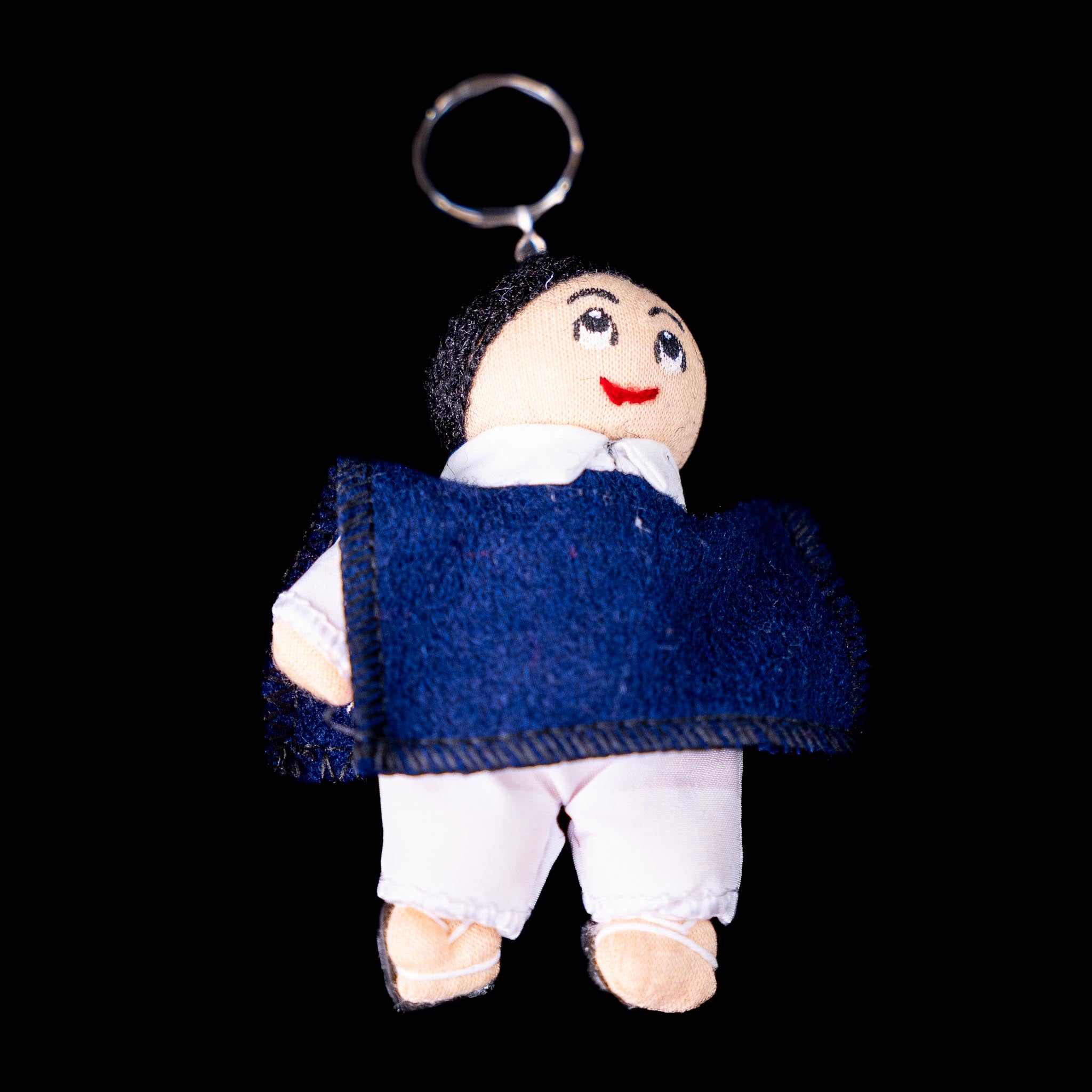 Traditional Ecuadorian Couple Keychains – Handmade Fabric Dolls