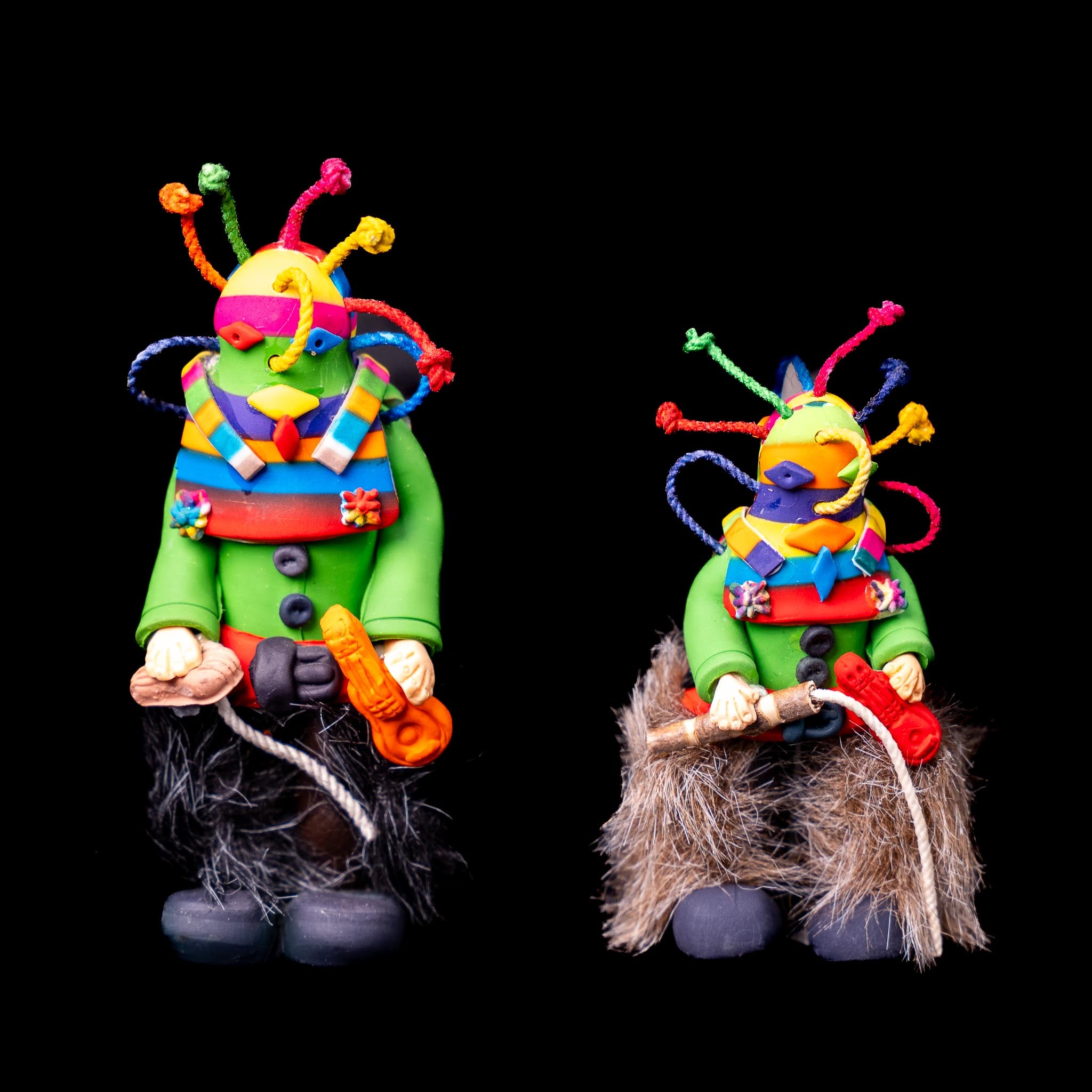 Miniature “Diabluma” Dancers – Celebration of Andean Ritual and Color