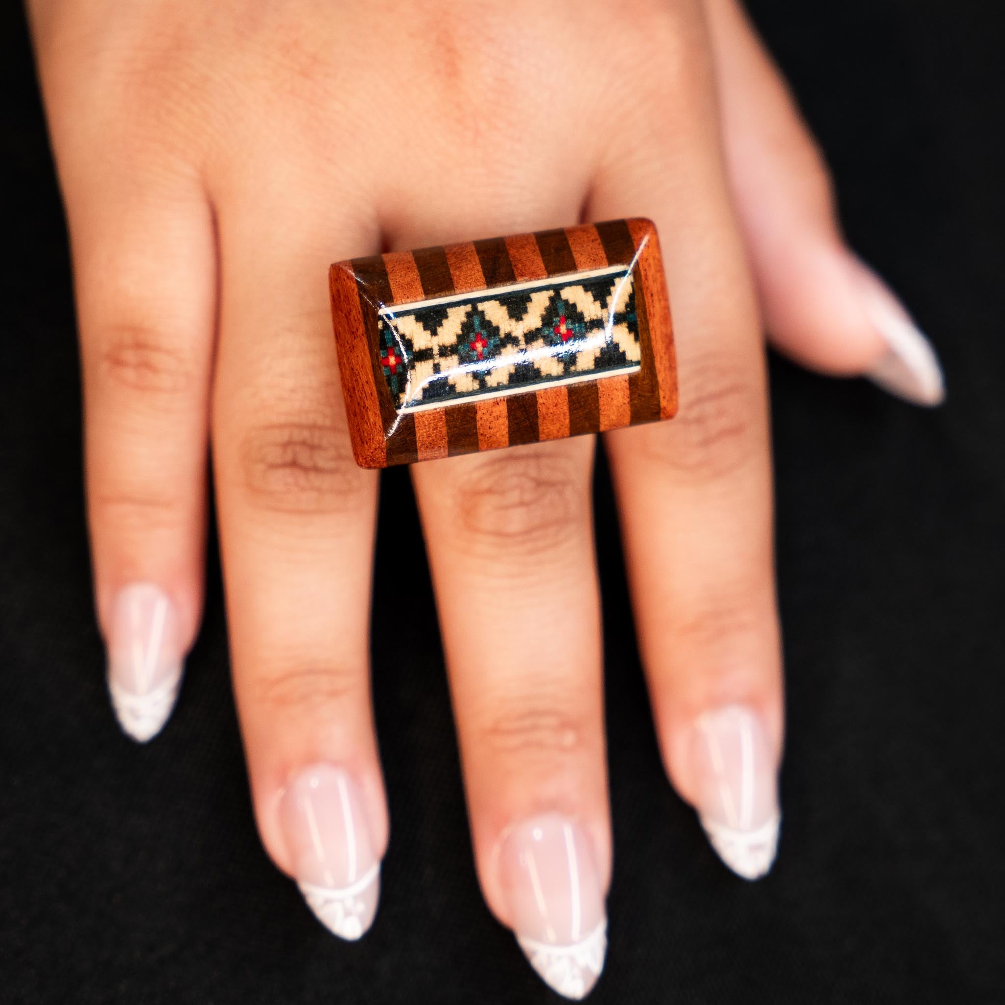 Hand painted ring