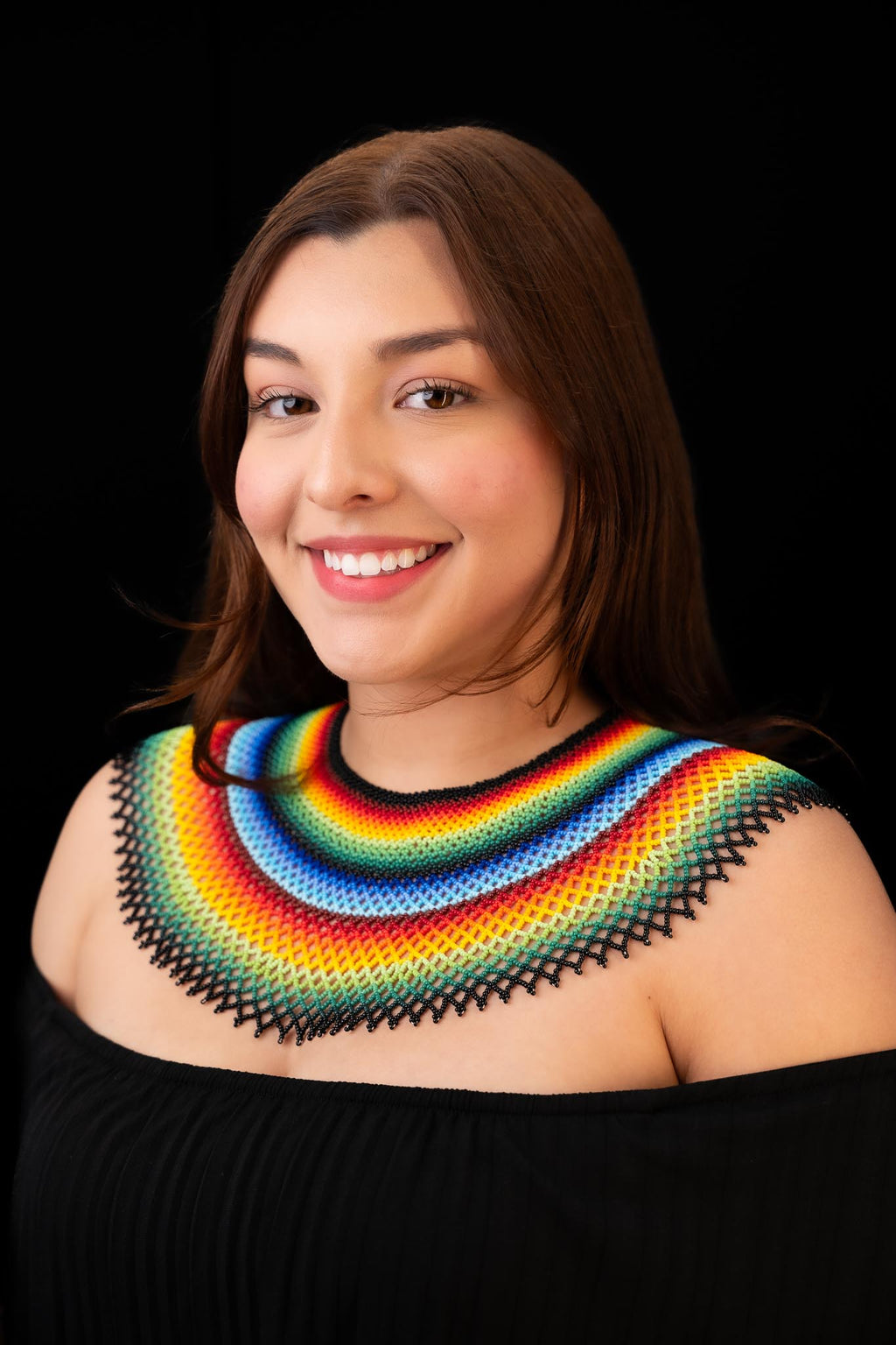Vibrant Handmade Beaded Necklace