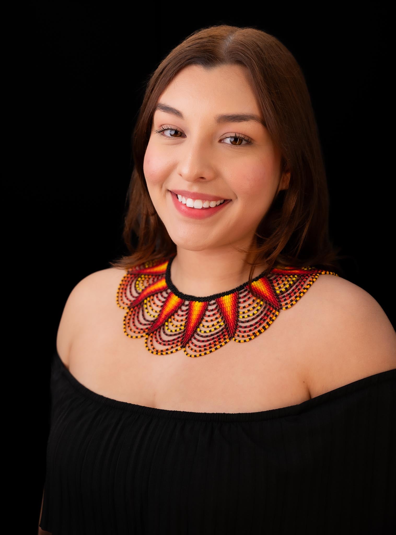 Handmade Glass Bead Necklace – Ecuadorian Artisan Jewelry